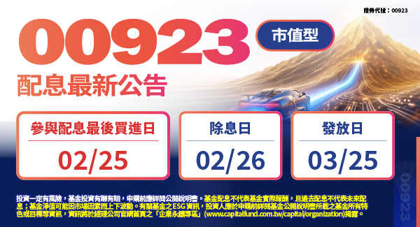 00923群益台ESG低碳50(原上市簡稱:群益台灣ESG低碳)