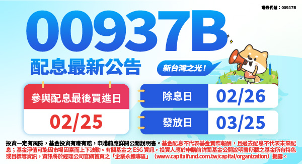 00937B群益ESG投等債+
