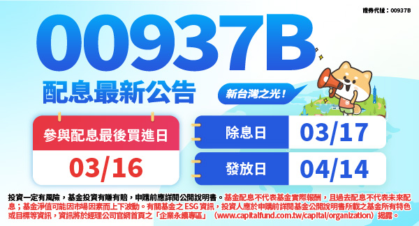 00937B群益ESG投等債+