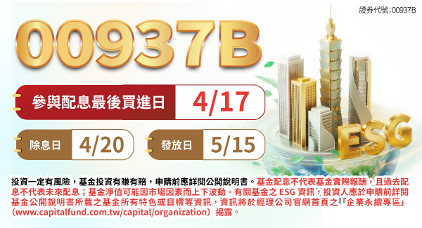 00937B群益ESG投等債+